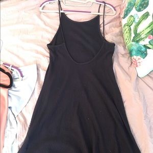 Open back top shop ribbed dress